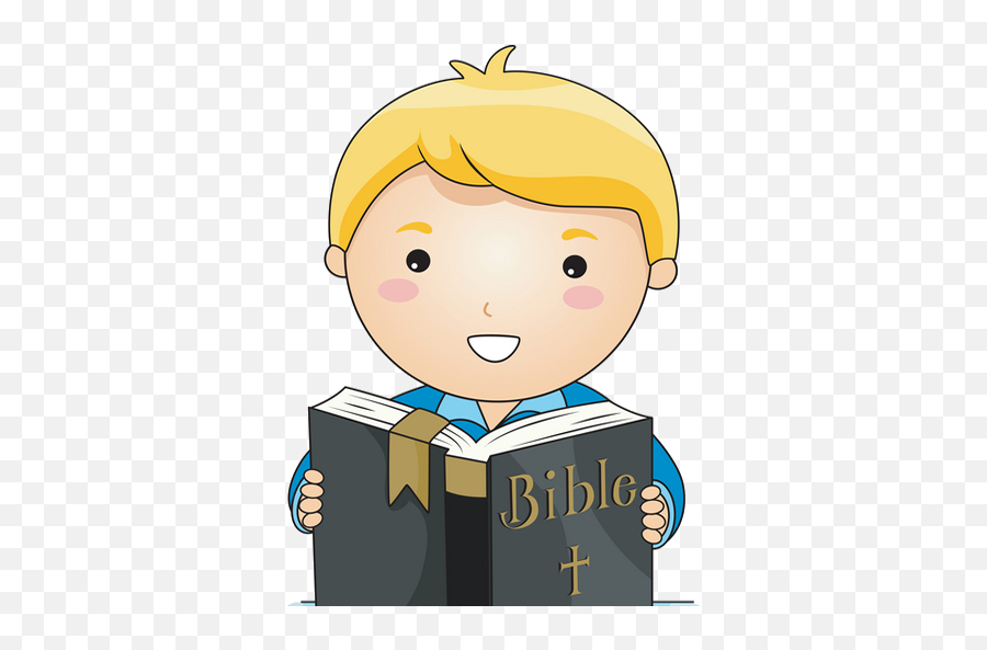 Download Free Png Reading Bible Transparent - Kids Read Bible Cartoon,Bible Icon Png