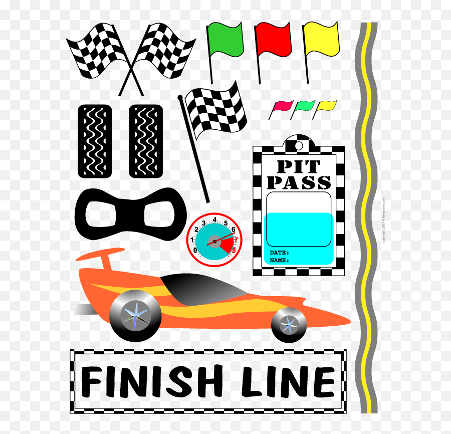 Race Car Clipart For Eu0027s Birthday - Could Use Some Of These Race Car Clip Art Png,Car Clipart Png
