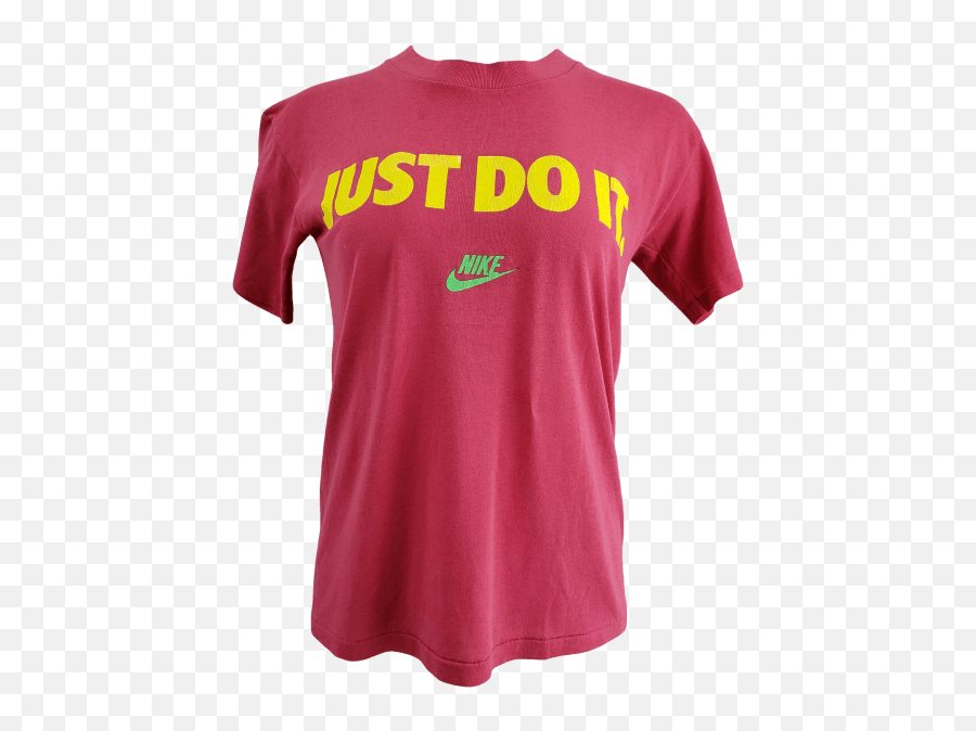 80u0027s Pink Just Do It T - Shirt By Nike Active Shirt Png,Just Do It Transparent