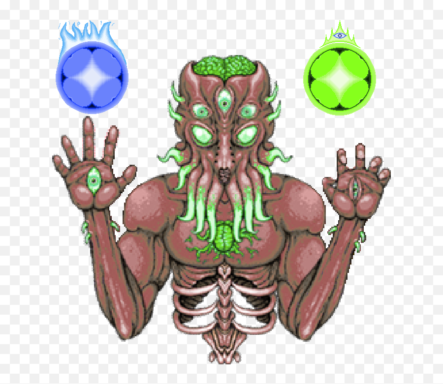 Download Earth Lord Formatted3 - Terraria Bosses Png,Cthulhu Png
