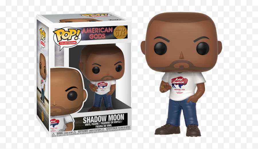 American Gods Funko Pop Vinyl Shadow Moon - Funko Pop American Gods Png,Shadow Figure Png