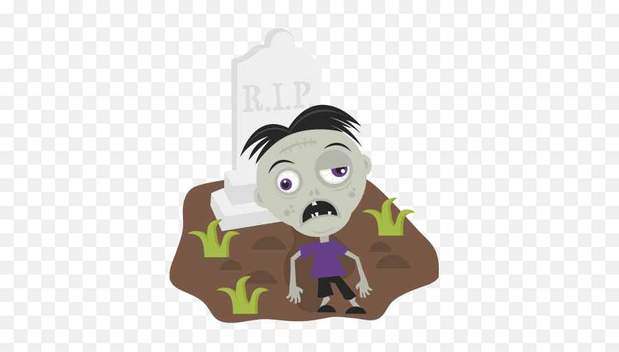 Zombie In Cemetery Svg Cutting Files For Scrapbooking - Scalable Vector Graphics Png,Zombie Silhouette Png
