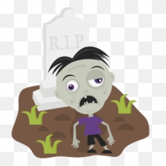 Zombie In Cemetery Svg Cutting Files For Scrapbooking - Scalable Vector Graphics png