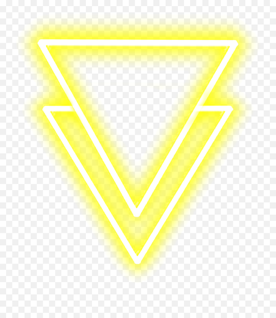 Neon Triangle Sticker - Picsart Triangle Png Hd,Neon Triangle Png