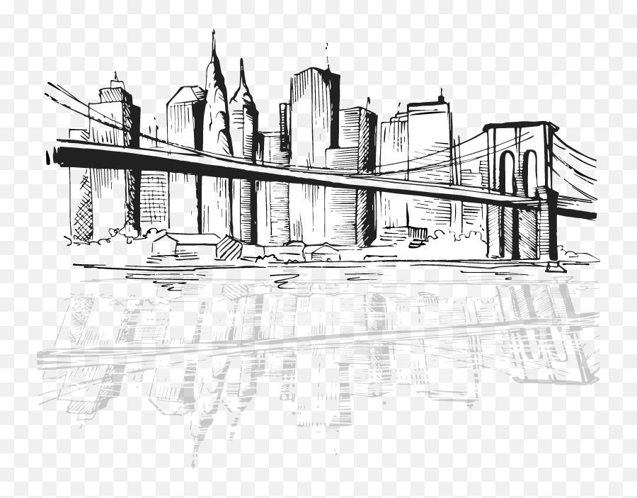 Mr Locks Security Systems New York City Digital Art Drawing - New York Skylne Art Drawing Png,New York City Png