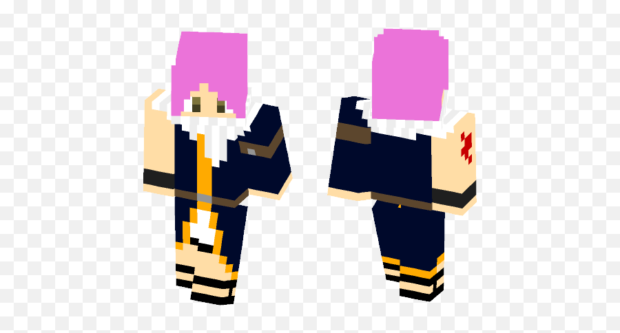 Download Natsu Dragneel - Fairy Tail Minecraft Skin For Free Izumi Uchiha Png,Natsu Transparent