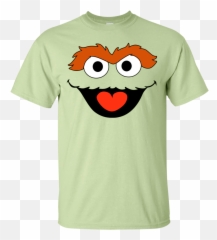 Sesame Street Oscar The Grouch Face Shirt Hoodie - Sinn Fein Shirt png
