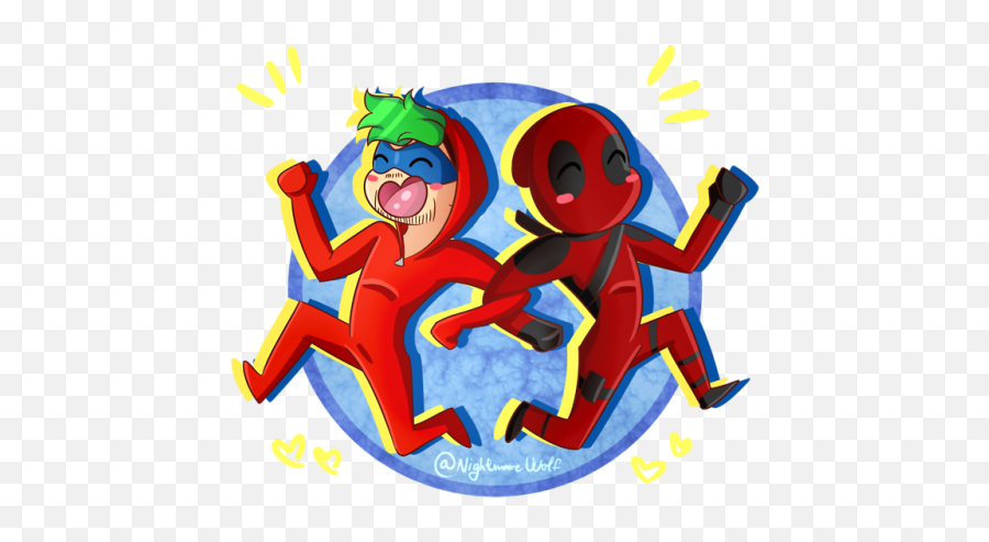 Download Hd Jackieboy - Man U0026 Deadpool They Gonna Kick Yo Ass Happy Png,Jacksepticeye Logo Transparent