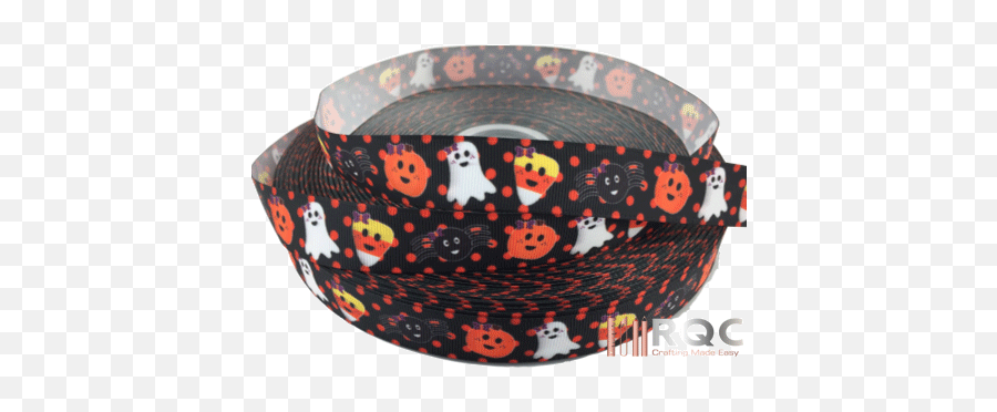 Halloween Candy Corn Grosgrain Ribbon 78 - Halloween Storage Basket Png,Candy Corn Png