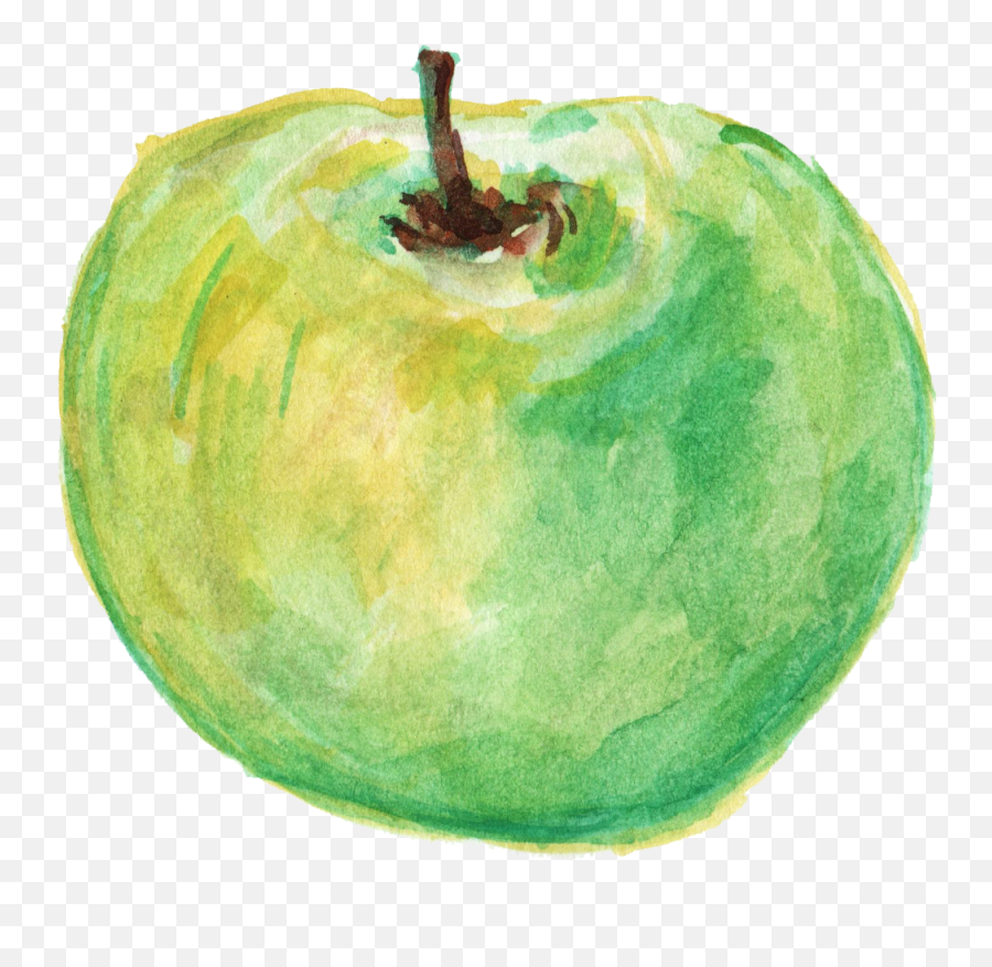 6 Watercolor Apple Png Transparent Onlygfxcom - Watercolor Fruit Transparent Background,Fruit Transparent