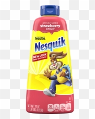 Strawberry Flavored Syrup 22 Fl Oz Bottle - Nesquik png