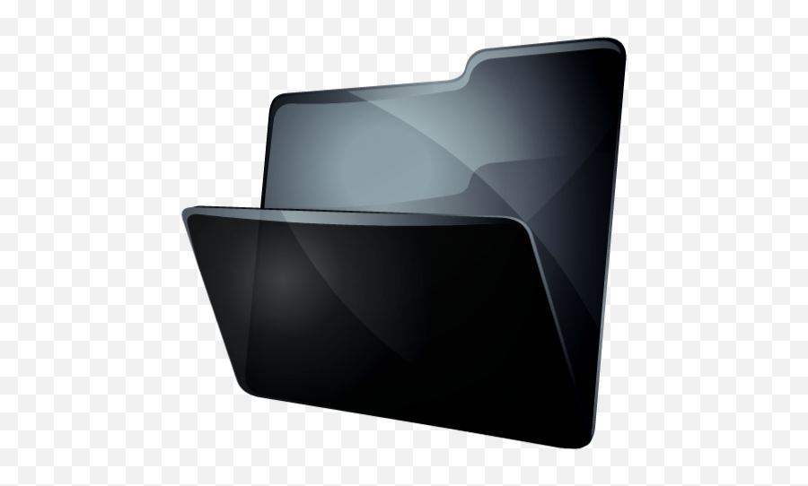Futuristic Black File Folder Icon Png - Futuristic Cool Folder Icons,Office Folder Icon