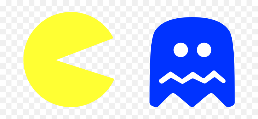 Pacman Blue Ghost Png - Pac Man Png Gif Full Size Png Transparent Pacman Blue Ghost,Pac Man Transparent Background