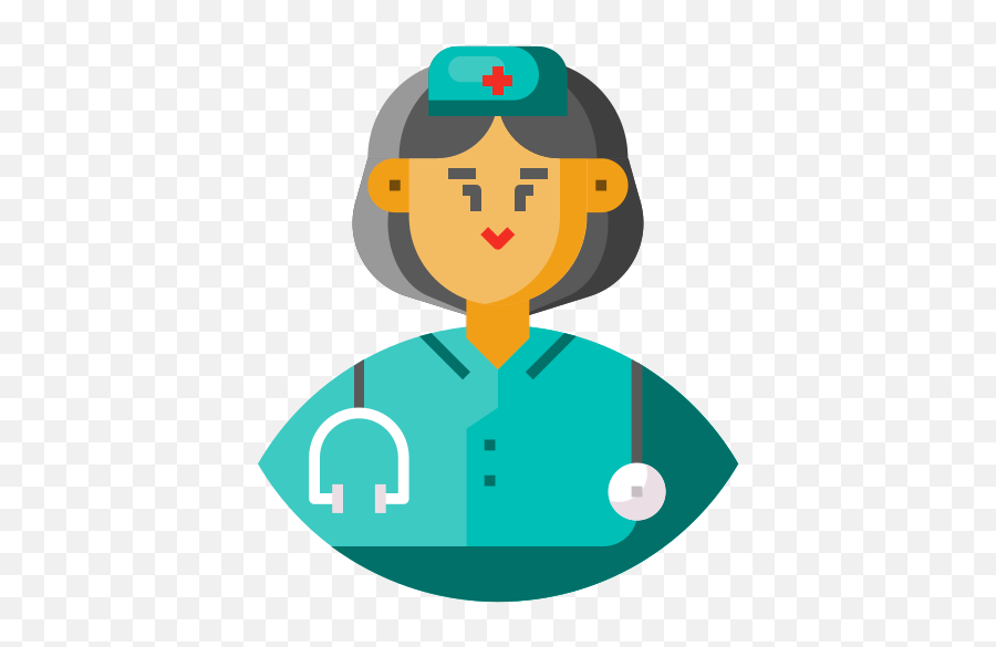 Avatar Female Frontliner Medical - Icon Flat Nurse Png,Nurse Icon Free