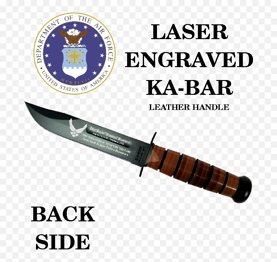 Af03l - Air Force Kabar Laser Engraved Back Side Lyndon Johnson State Park Historic Site Png,Combat Knife Icon