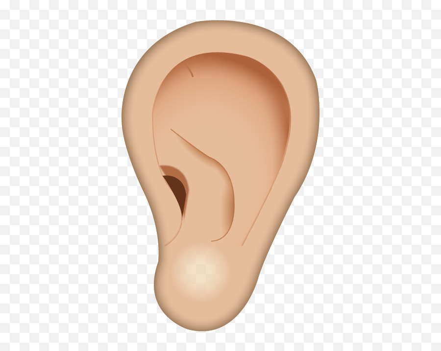 Download One Ear Emoji Icon Island - Transparent Ear Emoji Png,Whats Up Icon