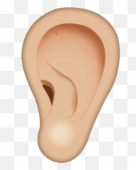 Download One Ear Emoji Icon Island - Transparent Png