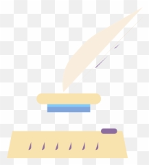 Download Hd Quill With Ink Icon - Transparent PNG Image Office Instrument