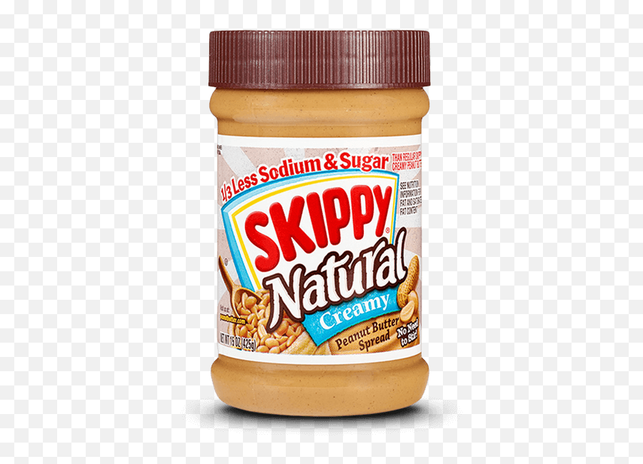 Skippy Natural 13 Less Sodium U0026 Sugar Peanut Butter Spread - Peanut Butter Png,Peanut Transparent