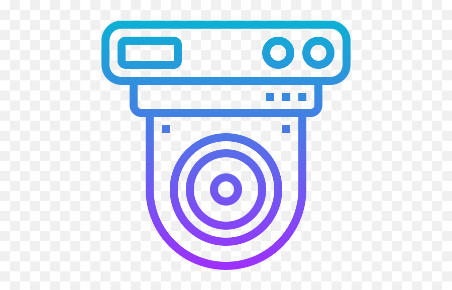 Cctv Camera Icon From Home Security Pack Style - Gradient Icon Png,Surveillance Camera Icon Vector