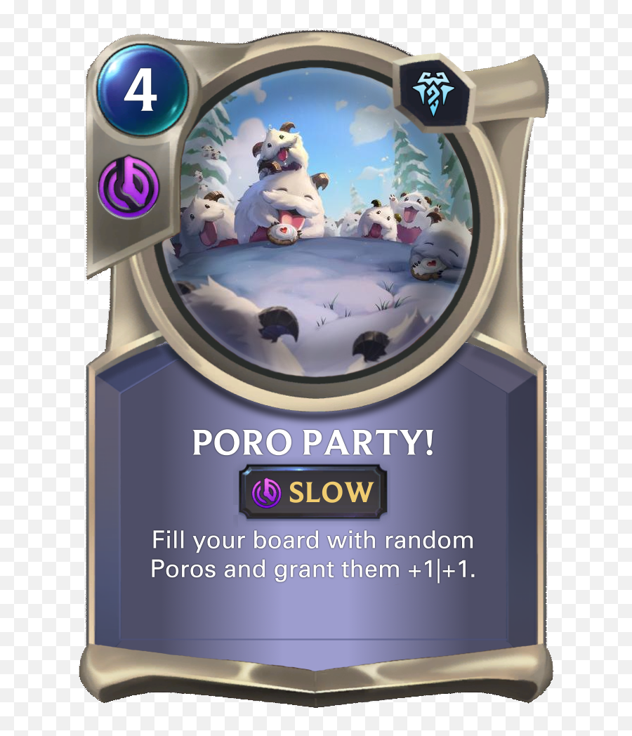 Poro Party Legends Of Runeterra League Wiki - Galio Custom Card Lor Png,Poro Icon League Of Legends