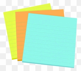 Post It Notes Clipart - Transparent Sticky Pad png