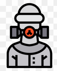 Gas Mask Protect Virus Bacteria Scientist Free Icon - Dot png