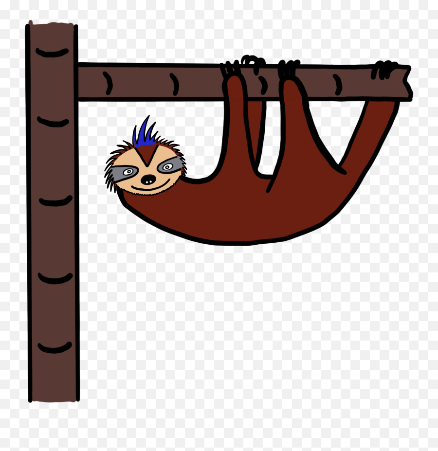 Three Toed Sloth Clipart - Cartoon Png,Sloth Png