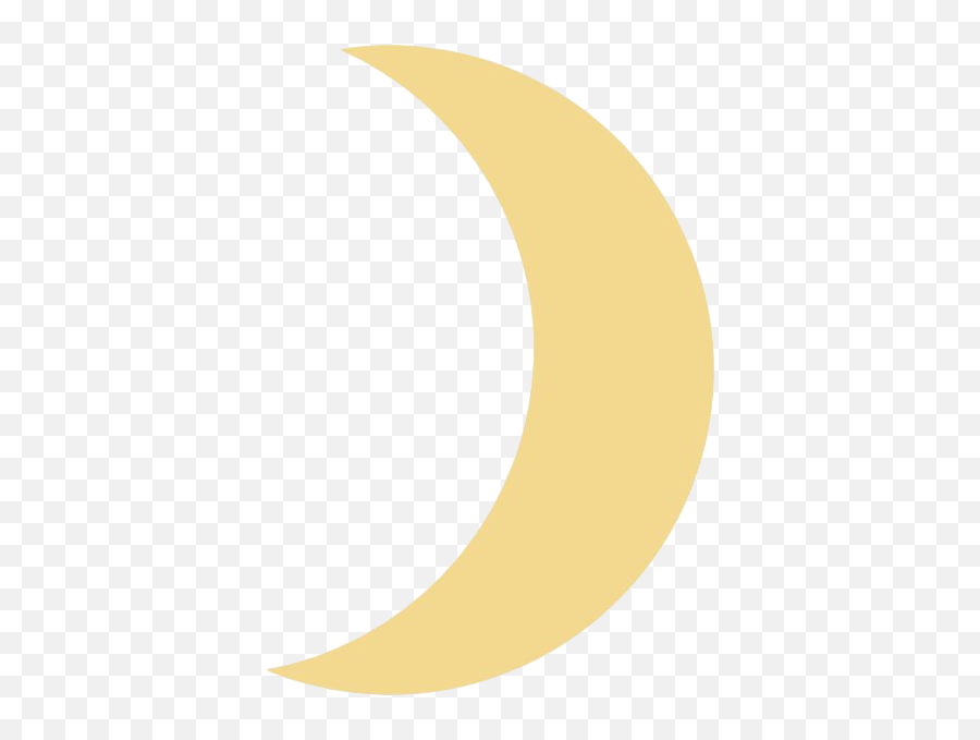 Yellow Crescent Moon Png - Moon,Crescent Moon Png