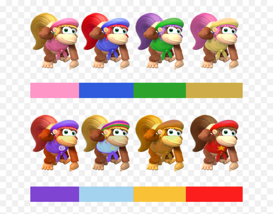 Download Dixie Kong Fantendo Nintendo Fanon Wiki - Dixie Dixie Kong Alternate Colors Png,Kong Png