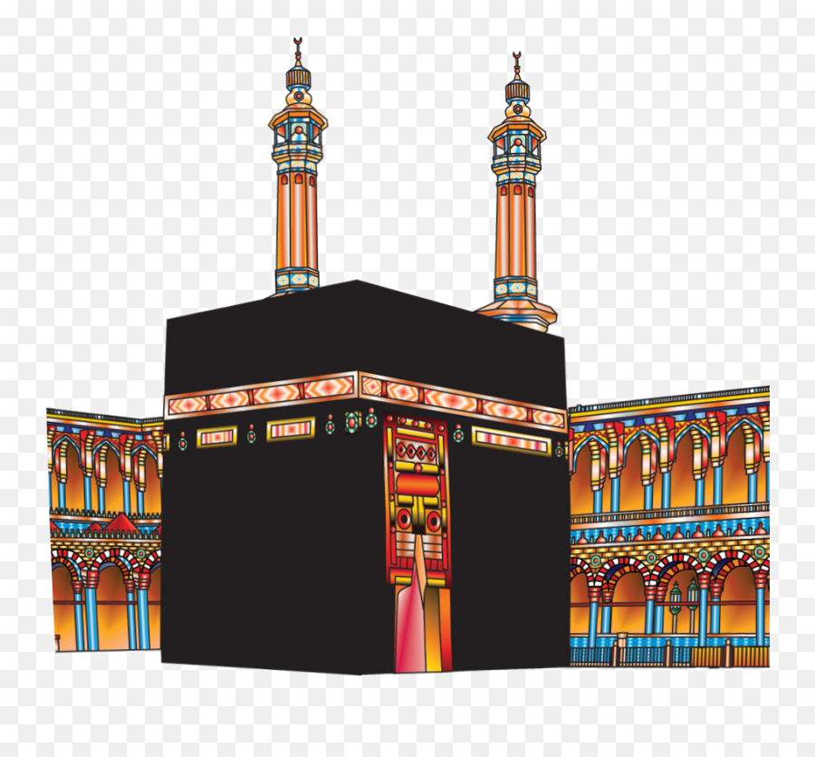 Kaba Vector Png Transparent Background - Transparent Png Kaaba Clipart,Islamic Png