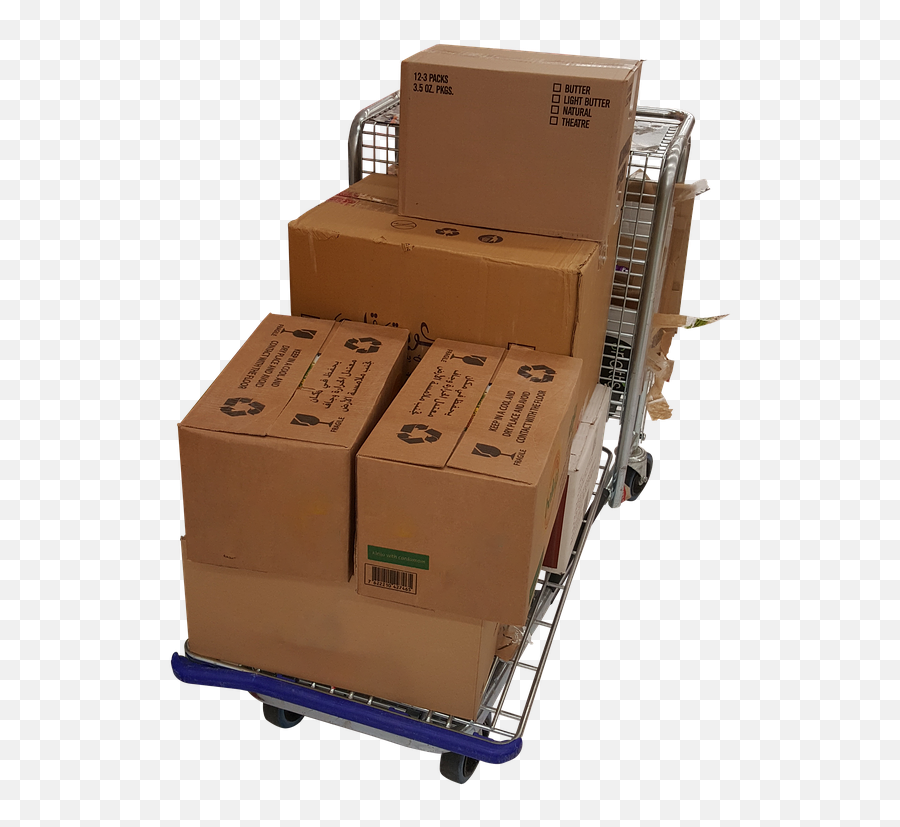 Trolley Boxes Moving Png Delivery - Identification,Moving Png