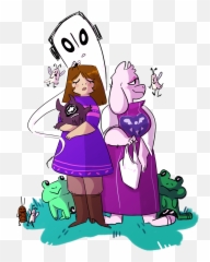 Download Au Where U Stay With Toriel - Older Frisk And Toriel Png,Toriel Png