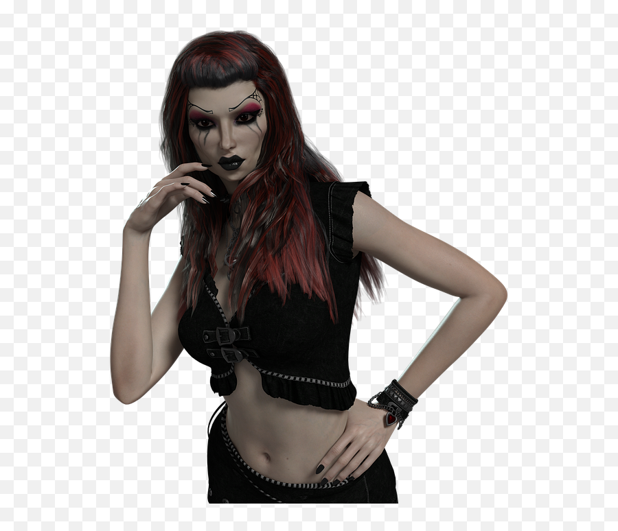 Female Fantasy Goth - Free Image On Pixabay Gothic 3d Girl Transparent Png,Goth Png