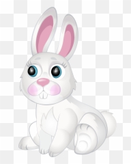 Free Bunny Transparent Download Clip Art - Cartoon Png,Rabbit Transparent