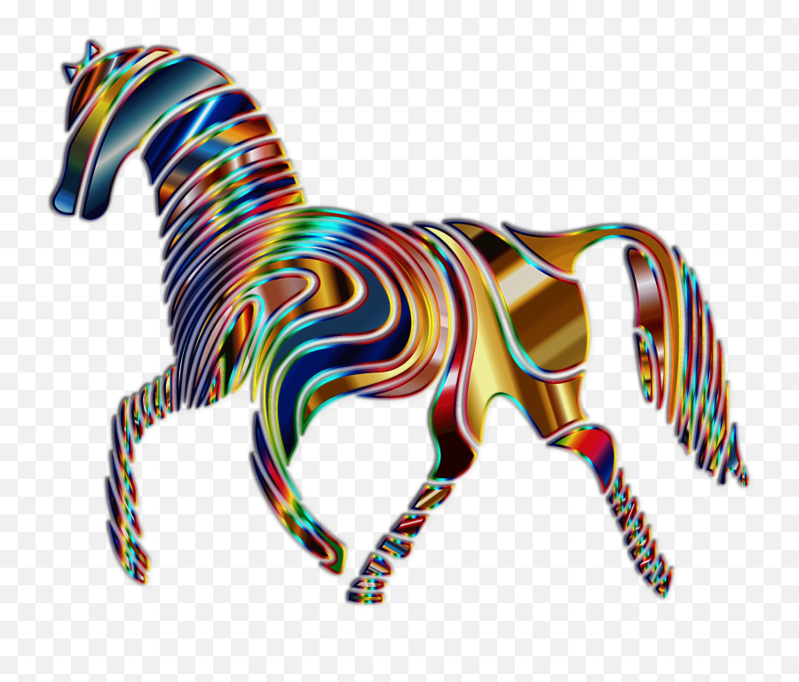 Psychedelic Horse Transparent Png - Horse Painting Girl Psychedelic,Horse Transparent Png