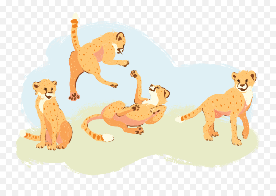 Cheetah Running Png Hd - Cartoon,Cheetah Png