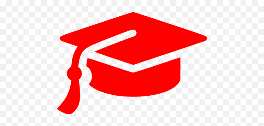 Red Graduation Cap Icon - Gray Graduation Cap Icon Png,Graduation Cap Transparent Background