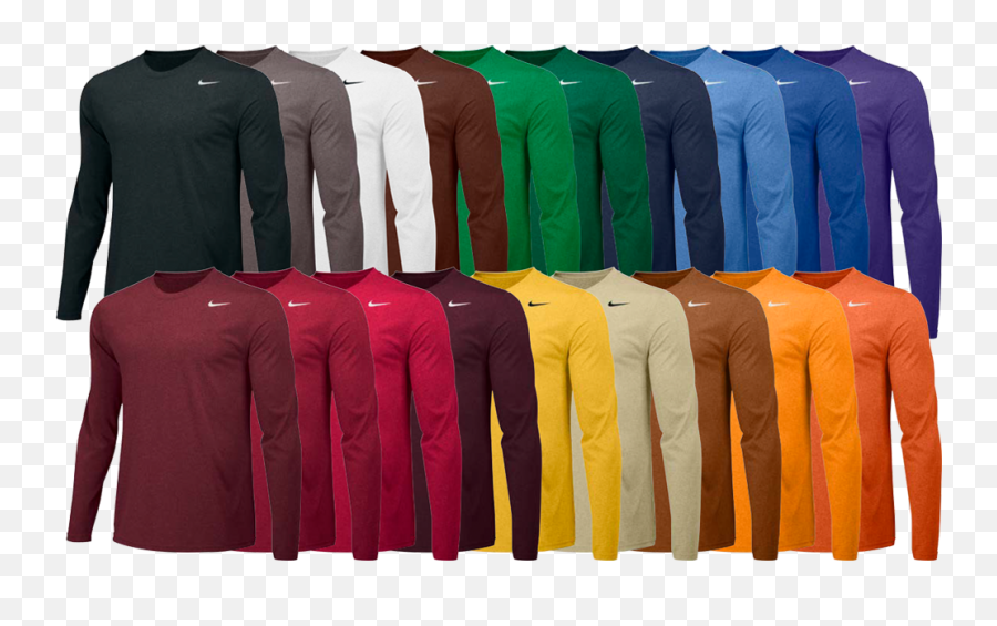 Nike Long Sleeve Custom Dri - Fit Shirts Elevation Sports Nike Team Legend Long Sleeve Crew Png,Shirts Png