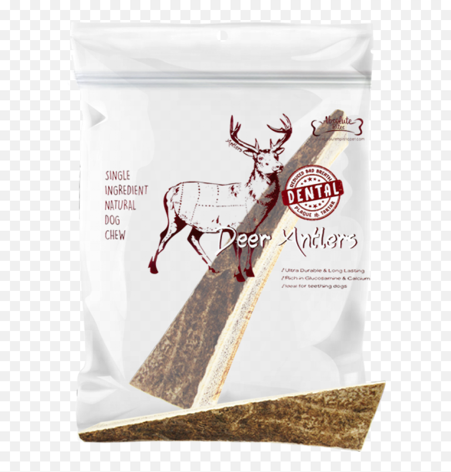 Absolute Bites Half Deer Antler Dental Dog Chew - Antler Png,Deer Antlers Png