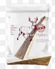 Absolute Bites Half Deer Antler Dental Dog Chew - png