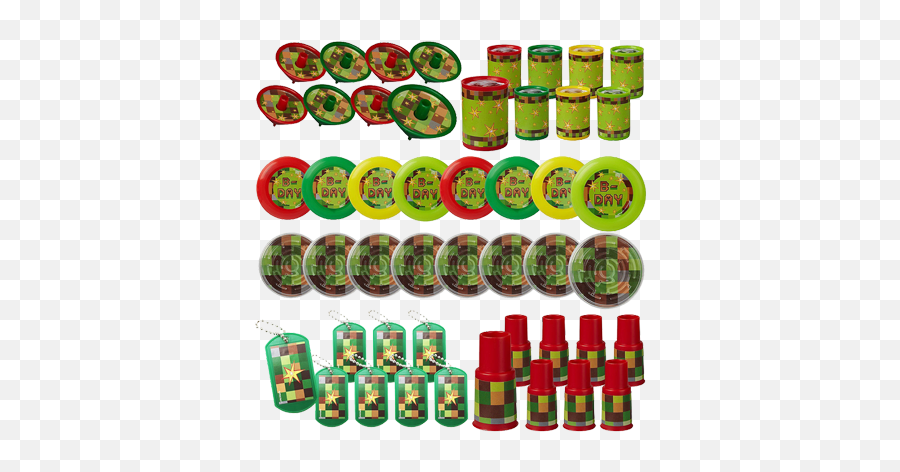 Tnt Minecraft Party Favour Pack - Just For Kids Party City Pixelated Tnt Block Pinata Kit With Favors Birthday Party Supplies Png,Minecraft Tnt Png