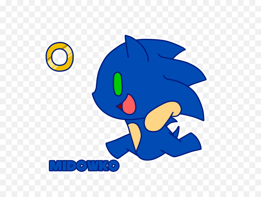 Cute Sonic Running Gif Clipart - Cartoon Png,Sonic Running Png