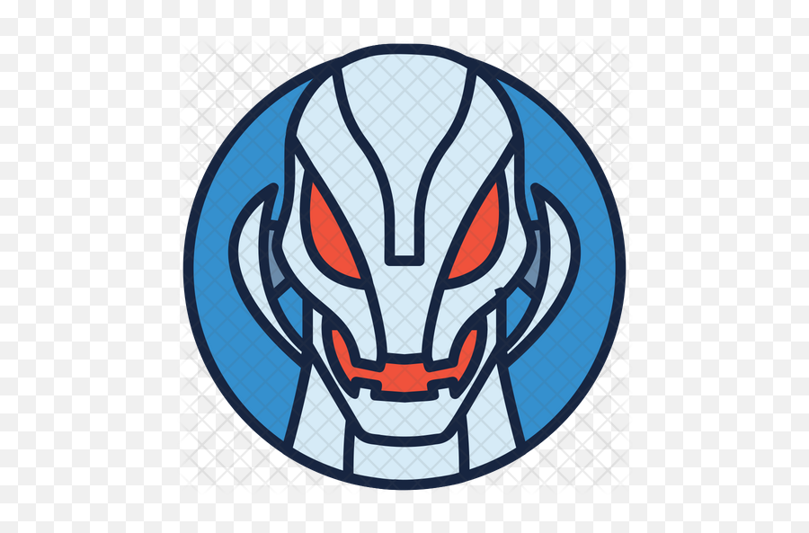 Ultron Icon Of Colored Outline Style - Ultron Icon Png,Ultron Png