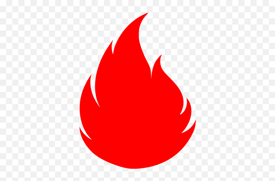 Red Flame 2 Icon - Flame Clipart Black And White 512x512 Clip Art Png,Flame Clipart Png
