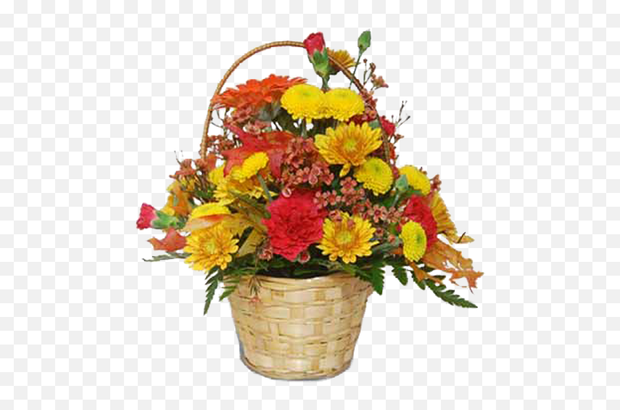 Basket Of Fall - Bouquet Png,Fall Flowers Png