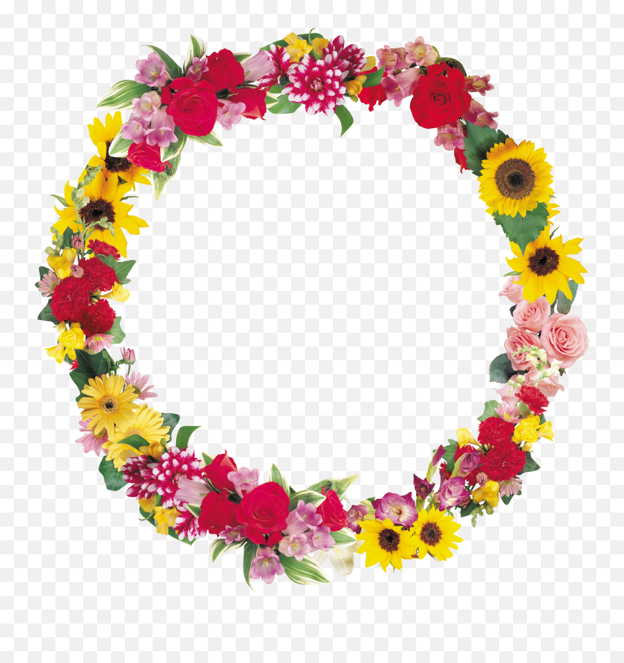 Floral Frame Png - Portable Network Graphics,Floral Circle Png
