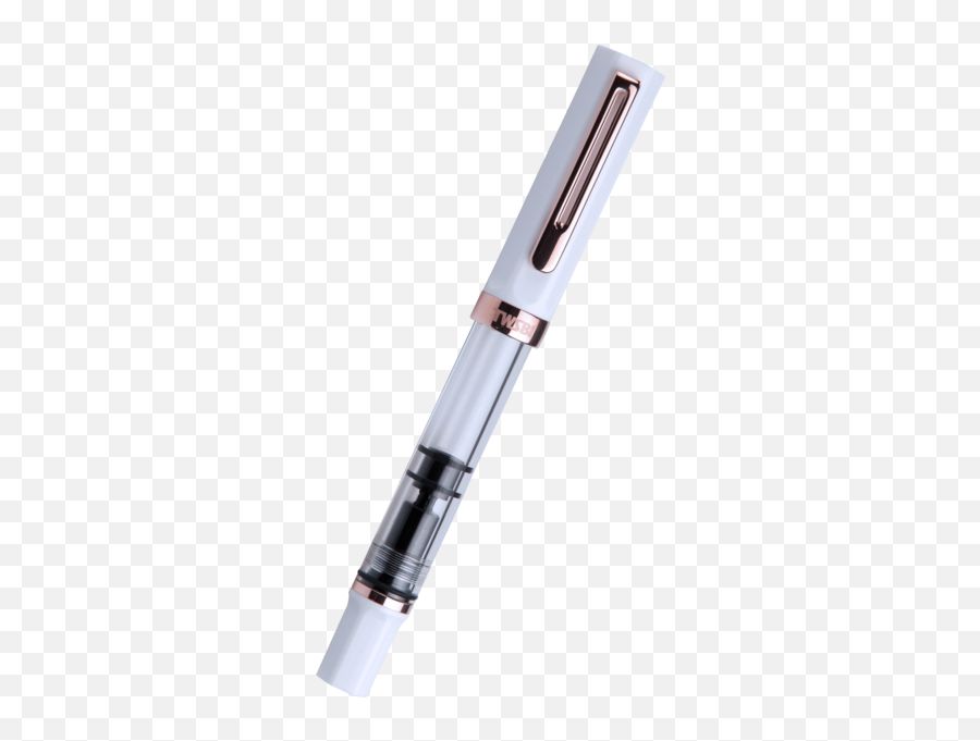 Twsbi Eco Fountain Pen - Transparent White Rose Gold Trim Special Edition Solid Png,White Rose Transparent