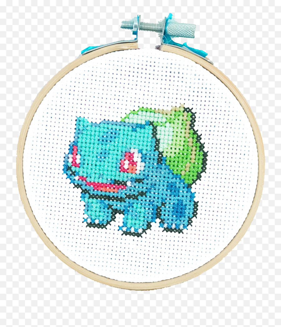 Bulbasaur - Diy Cross Stitch Kit Bulbasaur Pixel Png,Bulbasaur Png