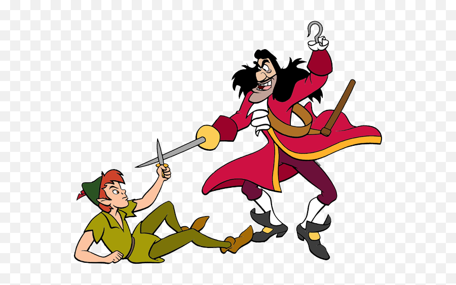 Peter Pan U0026 Captain Hook Clip Art Disney Galore - Peter Pan And Hook Png,Peter Pan Png